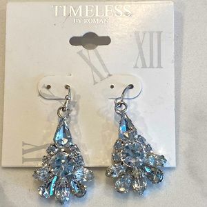 Costume rhinestone drop earrings